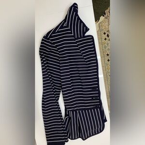 Sweatshirt stretchy peplum button up blazer!!! M